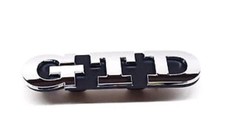 VW GTD Grille Badge Silver