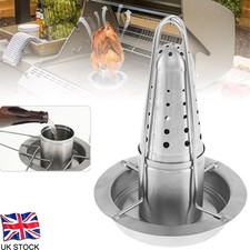 BBQ Beer Can Chicken Roaster ?CVertical Nonstick Grill Rack Chicken Holder Stand