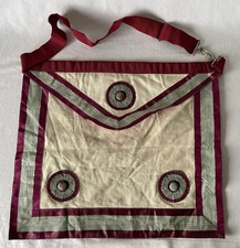 Vintage Well Worn Mark Master Mason Masonic Regalia Freemasons APRON #171
