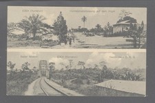 Cameroon, postcard Edea, map unused (3656)