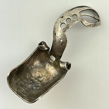 Antique Arts & Crafts Silver Caddy Spoon Hammered Liberty / Omar Ramsden Style