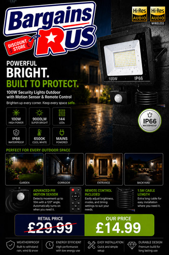 100w security lights outdoor - 100w,
