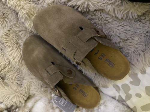 Birkenstock clogs taupe - in,