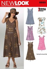 NEW LOOK 6889 MISSES' DRESSES sewing pattern  Sizes 8 - 18 Skill: EASY 2 HOUR