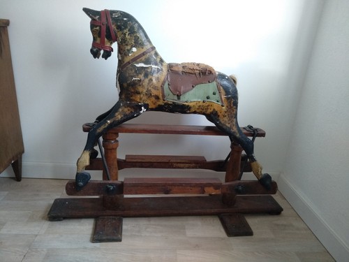 Antique rocking horse england - rocking,