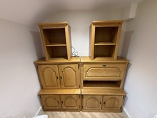 Solid Oak Drinks Cabinet