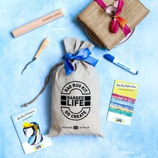 Rag Rug Kit for Beginners – Ragged Life Starter Tools – Makes 100 x 60cm Rug