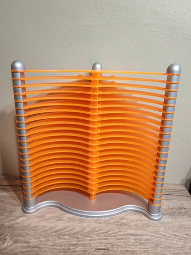 Orange disc storage rack - storage,