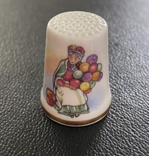 Royal Doulton Porcelain Thimble Balloon Saleswoman - Thimble Balloons
