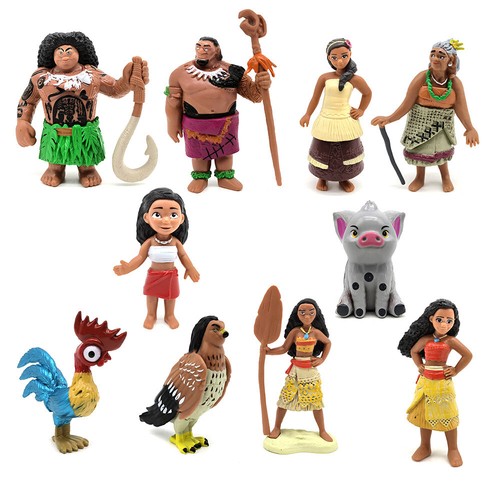 10pcs set moana maui - 10pcs/set, marine