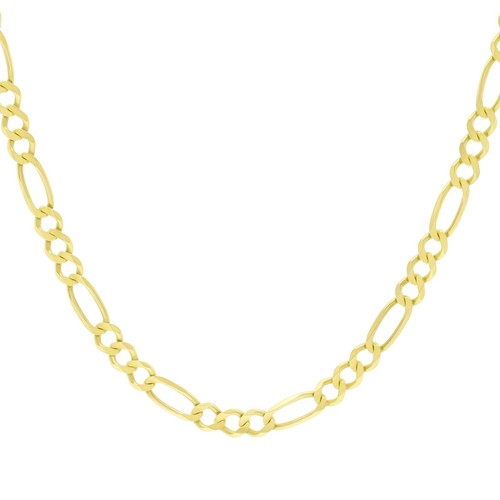 9ct yellow gold - yellow, figaro