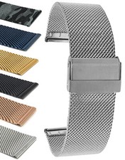 22mm Metal Mesh Watch Band Milanese Strap for Tissot Quadrato