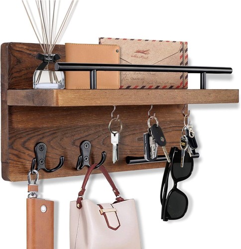 Rustic key holder for wall - key,