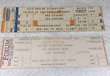 ROD STEWART 2 UNUSED 1977 1979 CONCERT TICKETS TOUR L.A. FORUM