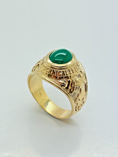 9ct Yellow Solid Gold Green