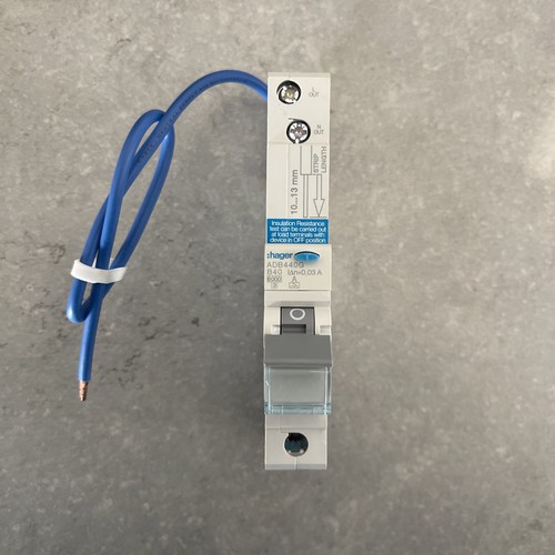 Hager 40a rcbo 30ma type - rcbo,