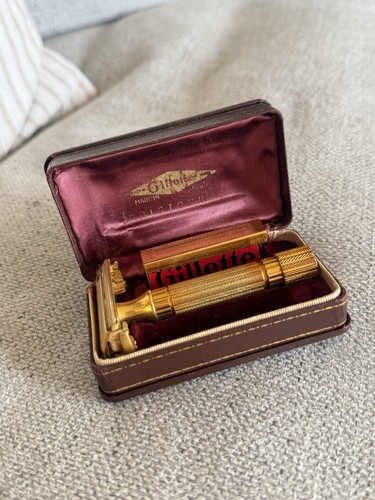 Vintage 1940 gillette gold - vintage, 1940's