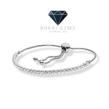 WHITE GOLD FINISH Round Cut