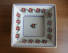 Nicholas Mosse Old Rose Large Square Bowl, Made in Ireland, Discontinued, Rare