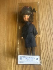 Vintage Salvation Army Doll, Brunette With Uniform. 21cm Tall. Collector Figure