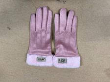 UGG faux suede gloves pink One