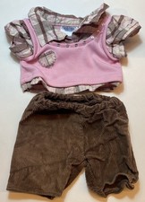 Build a Bear Pink Check Shirt