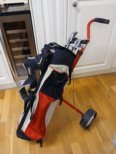 Junior golf clubs bag - golf, clubs,