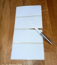 120 x Plain White Stickers. Self Adhesive address labels. 100x50mm. Sticky.