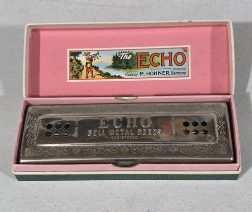 Vtg hohner echo harp - c, g