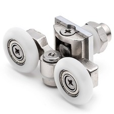 Pack of 4 x Top Zinc Alloy Shower Door Rollers/Runner 23 or 25mm wheels Dia L057