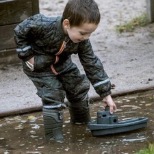 GREEN BEAN BOAT by DANTOY eco play boat for kids SUSTAINABLE PLASTIC BOAT 33cm