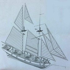 1:100 Halcon Wooden Sailing