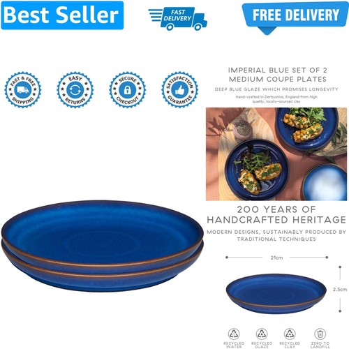Imperial blue medium plates - blue,