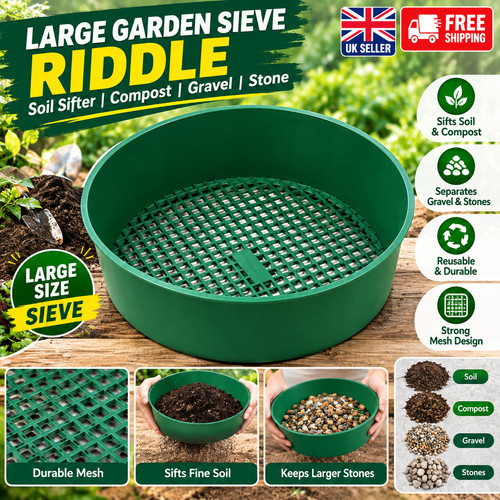 Large garden sieve riddle - sieve, for