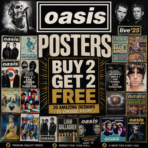 Oasis concer album posters art - oasis,