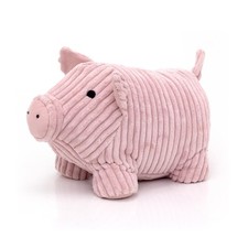 Twinkles Pig Doorstop Pink Ribbed Fabric Animal Doorstop | Door Stop  1.5kg