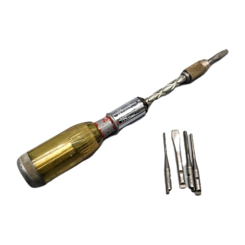 Vintage push screwdriver - vintage,