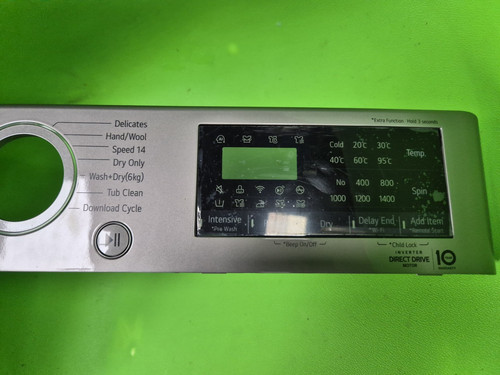Washer dryer control panel - dryer,