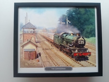 Philip Hawkins Steam Train print 'The Cornishman'  No 7026 'Tenby Castle' FRAMED