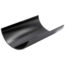 112mm Half Round Black PVC