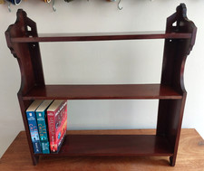 Antique mahogany wall shelves