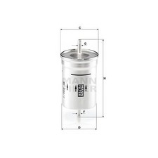 MANN WK830/7 Fuel Filter Fits Audi A4 Ford Innocenti Seat Skoda VW Yugo