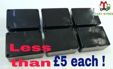 6 x Glossy black  Plastic