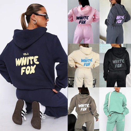 Women tracksuit set white - tracksuit,