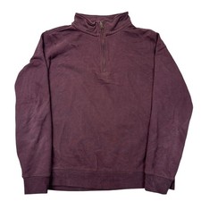 Fat Face Sweatshirt 1/4 Zip Pullover Outdoor Y2K Purple Jumper Mens Large