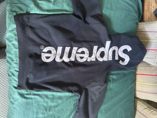 Supreme satin applique navy - supreme,