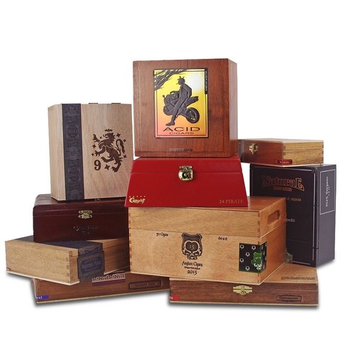 Set empty wooden cigar - set, 20: