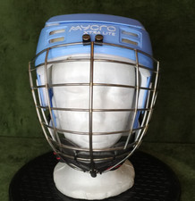 Mycro Xtra Lite Hurling Shinty Helmet Medium 53cm Blue Faceguard Camogie GAA