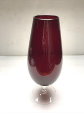 Vintage Large Cranberry Glass