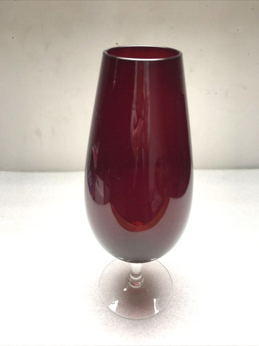 Vintage large cranberry glass - large,